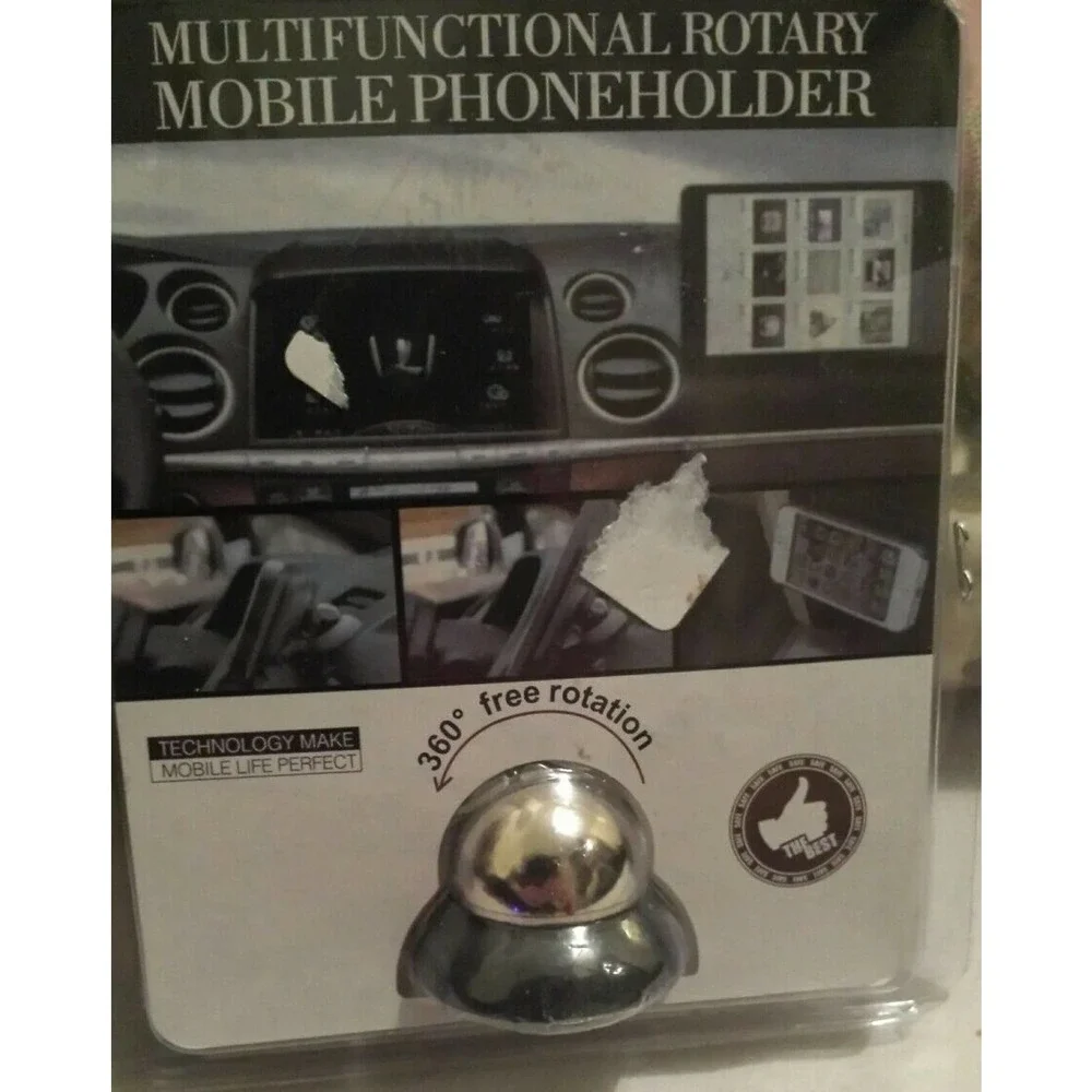 Magnetic Car Mount for Cell phone. Multifunctional, Fully Rotary. NEW in Box